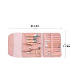 16-piece manicure pedicure set with case - Nail kit