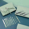 16-piece manicure pedicure set with case - Nail kit