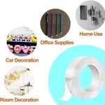 Nano Double Tape Transparent Adhesive for Home Bathroom Kitchen Powerful Washable Universal Hook Tape