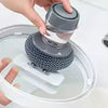 Kitchen Soap Dispensing Brush for Easy Cleaning
